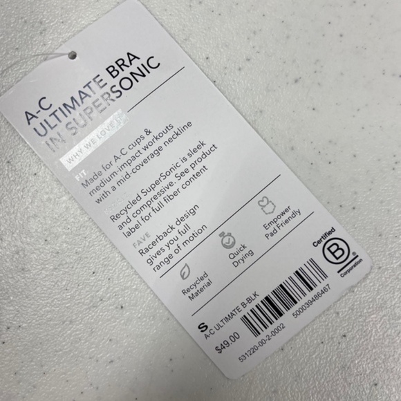 NWT Athleta Ultimate Bra in Supersonic A-C - Picture 4 of 5